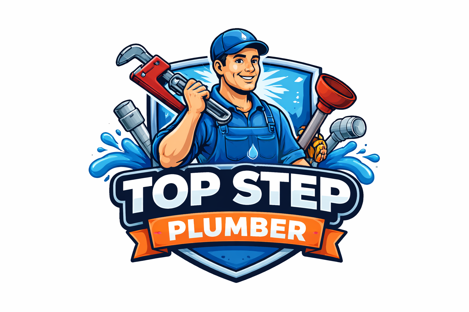 Top Step Plumbing Logo